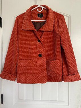 Orange corduroy jacket🍊✨